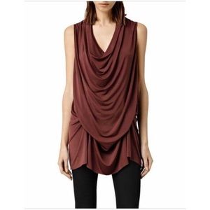 AllSaints | Amei sleeveless dress with tie accent